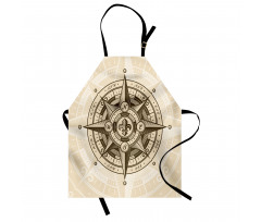 Vintage Nautical Windrose Apron