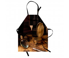 Vintage Geography Tools Map Apron