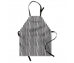 Irregular Vertical Lines Art Apron