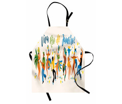 Viva Rio De Janeiro Words Apron