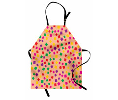 Square Motifs Scattered Apron