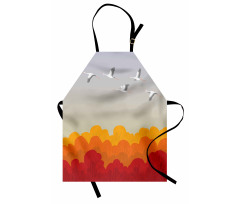 Flying Strokes Autumn Forest Apron