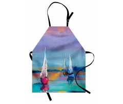 Modern Art Boat Sail Apron