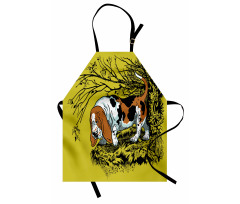 Hunting Dog Woods Apron