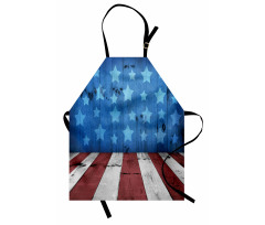 Grunge Stars Stripes Apron