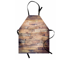 Earthy Toned Planks Apron