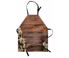 White Bloom Arrangement Apron