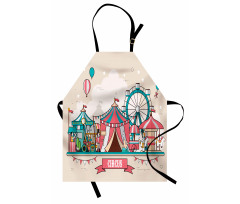 Circus Flat Balloons Apron