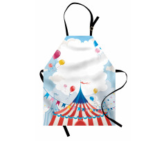 Circus Day Canvas Tent Apron