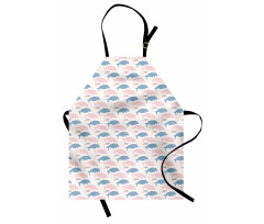 Sea Animals Silhouettes Apron