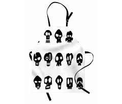 Funny Various Skull Apron