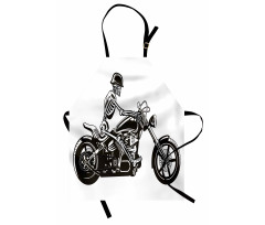 Crazy Halloween Motorbike Apron