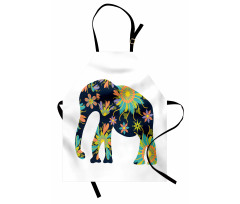 Oriental Floral Elephant Apron