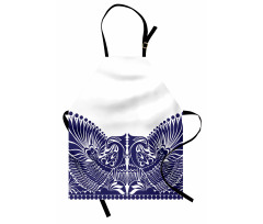 Polish Flourish Bird Print Apron