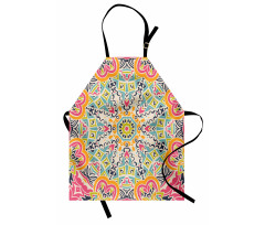 Colorful Chaotic Motif Apron