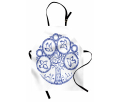 Birds in Botany Circles Apron