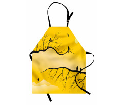 Birds on Bare Branches Apron