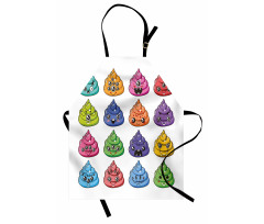 Happy Colorful Kawaii Apron