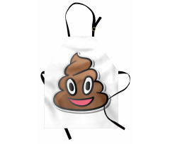 Smiling Face Turd Doodle Apron