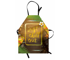 Summer Theme Calligraphy Apron