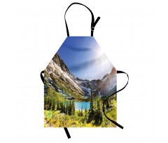 Peaceful Nature Scene Montana Apron