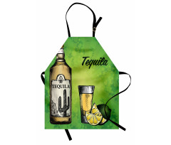 Bottle Shot Glass and Lime Apron