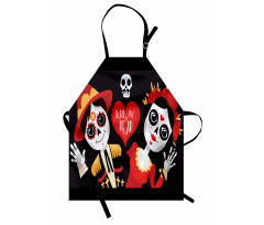 Sugar Skull Art Apron