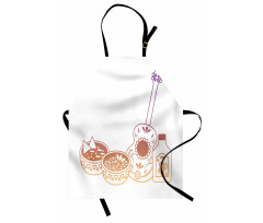 Mexican Soup Bottle Guitar Apron