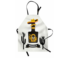 Sugar Skull on Bottle Hat Apron