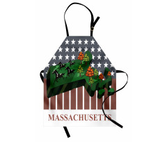 State Map Old Glory Apron