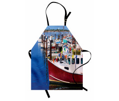 Boats Pier Nautical Apron