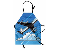 Pop Art Take Off Plane Dots Apron