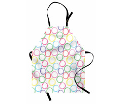 Childish Scribble Circles Apron