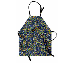 Irregular English Letters Apron