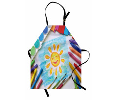 Child's Happy Sun Painting Apron