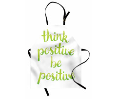 Words in Green Tone Apron