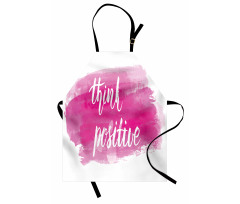 Calligraphy on Pink Apron