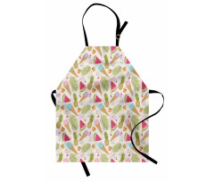 Ice Creams and Fruits Apron