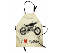 Grunge Flat Motorcycle Apron