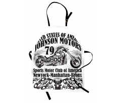 Old Racer Motorcycle Apron