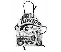 Crazy Skeleton Rider Design Apron