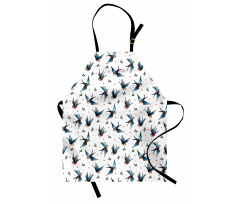 Flying Bird Heart Branch Apron