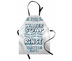 Water Soap Scrub Apron