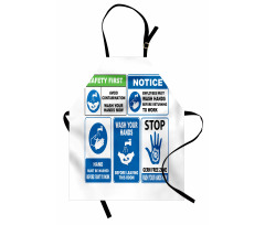 Wash Your Hands Sign Apron