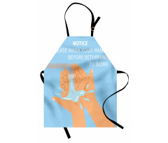 Wash Hands Cartoon Apron