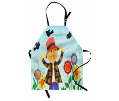 Rustic Scene Bird Friends Apron