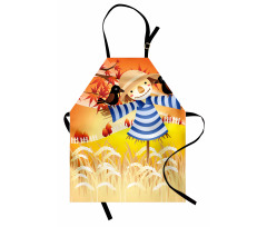 Autumn Field Birds Apron