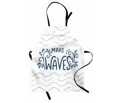 Typography with Splashes Apron