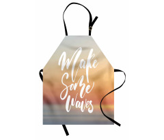 Words on Blurry Sunset Apron