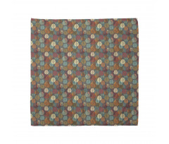 Colorful Round Leafs Bandana